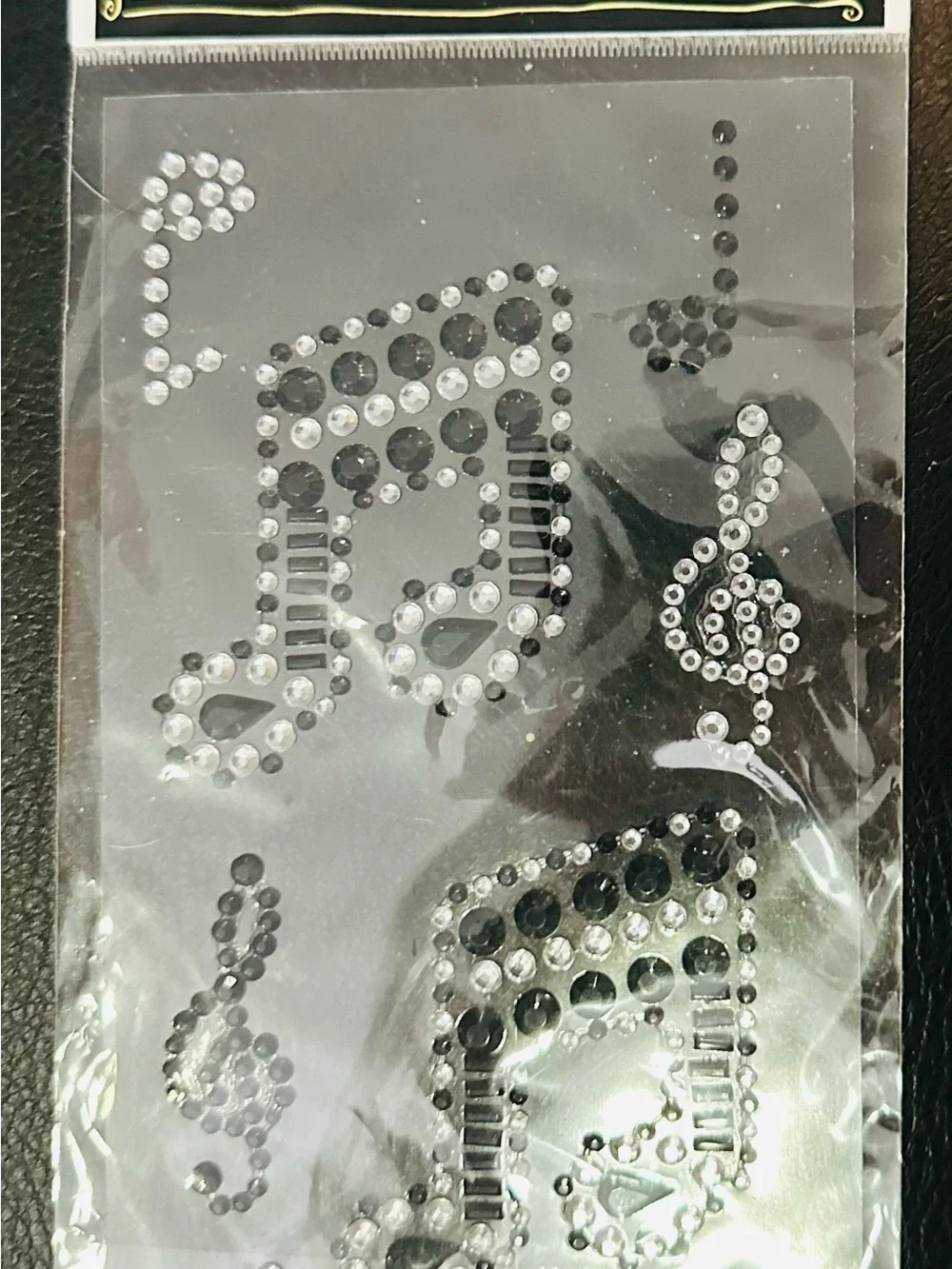 Crosses and Music Notes Gemstones Stickers- and Faith